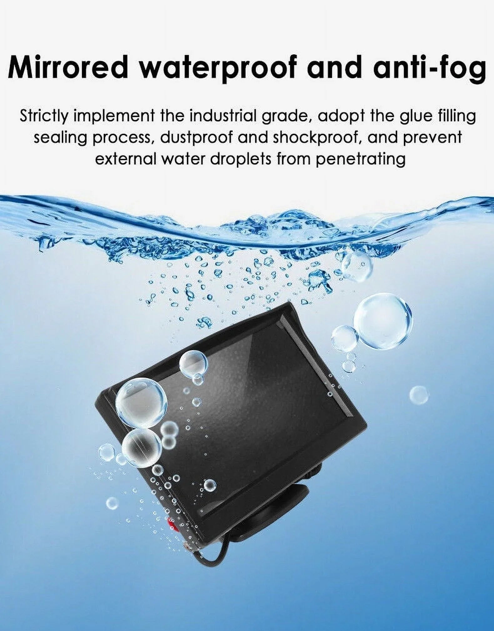 Stylish KingFurt Car Night Vision Backup Camera Kit 5" Wireless Monitor HD Rear View Waterproof