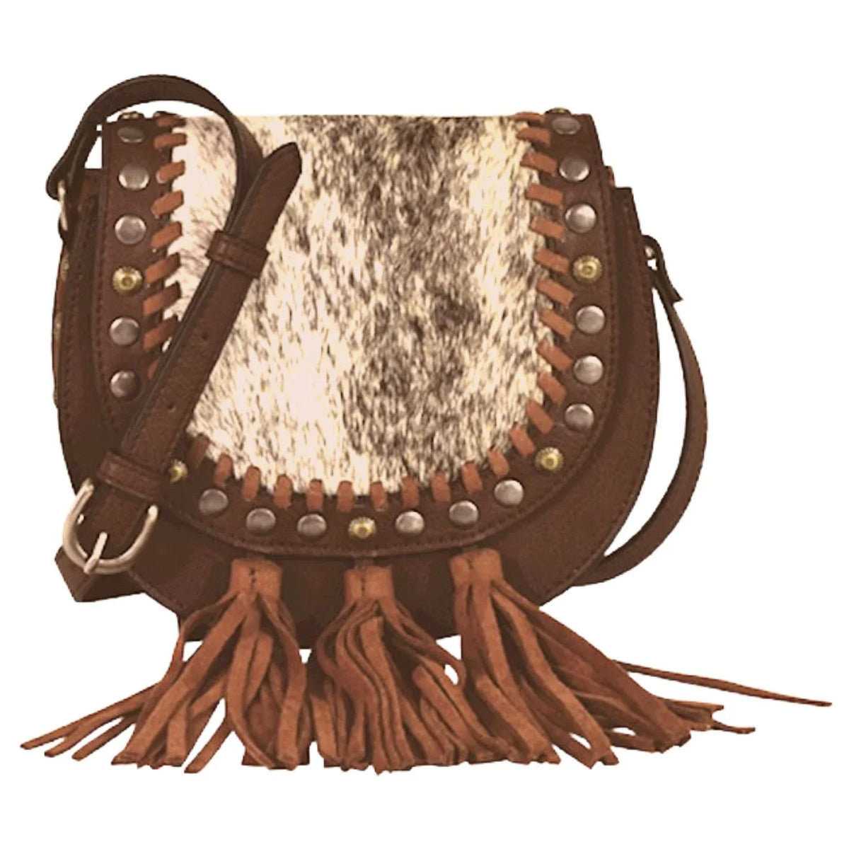 Tony Lama Womens Hair On Small Crossbody Bag Purse - Exclusive Design