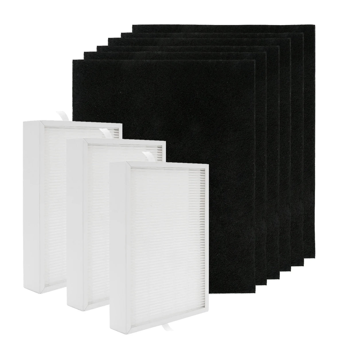 Stylish GasSaf HEPA Filter Replacement for Honeywell HPA300, 3 HEPA Replacement Filters R + 6 Carbon Pre-Filters A , for Honeywell HPA300VP, HPA304, HPA5300, HPA835 Series