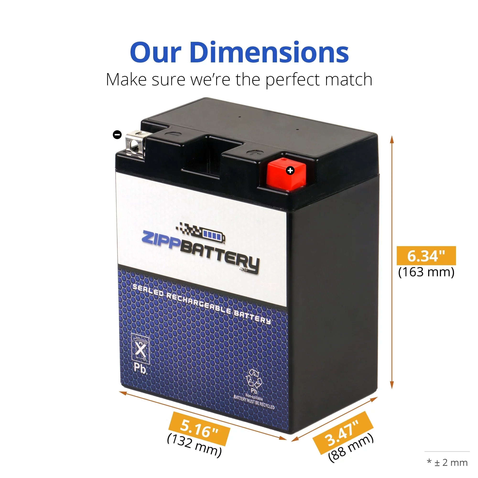 Zipp Battery Ytx14ahl-bs (14ahl-bs 12 Volts,12 Ah, 210 Cca) Motorcycle Battery for Suzuki 750cc Gs750 Katana 1983