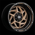 D17987R25 14 in. 17 x 9 GD14 Gloss Bronze & Black Lip Wheels - 125.5 CB - 8 x 170R - Exclusive Design