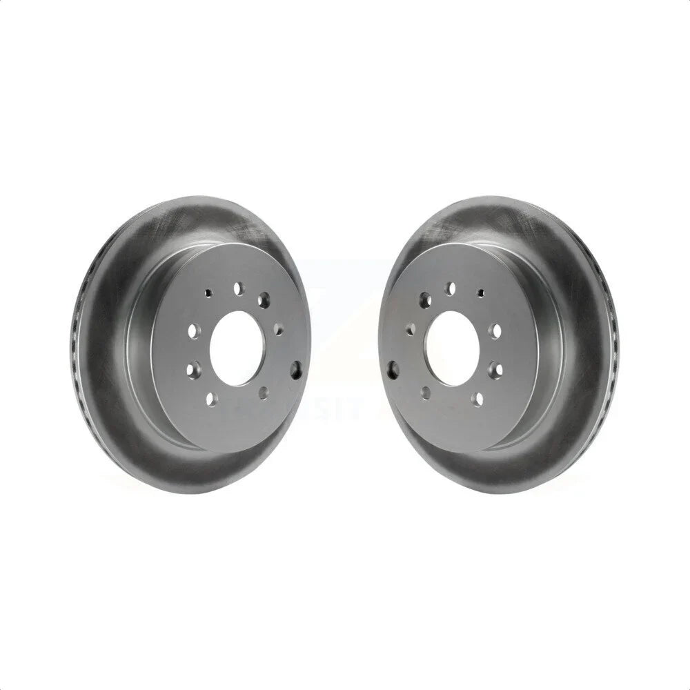 Rear Coated Disc Brake Rotors Pair For Ford Edge Mazda CX-7 Lincoln MKX KG-100587 - Exclusive Design