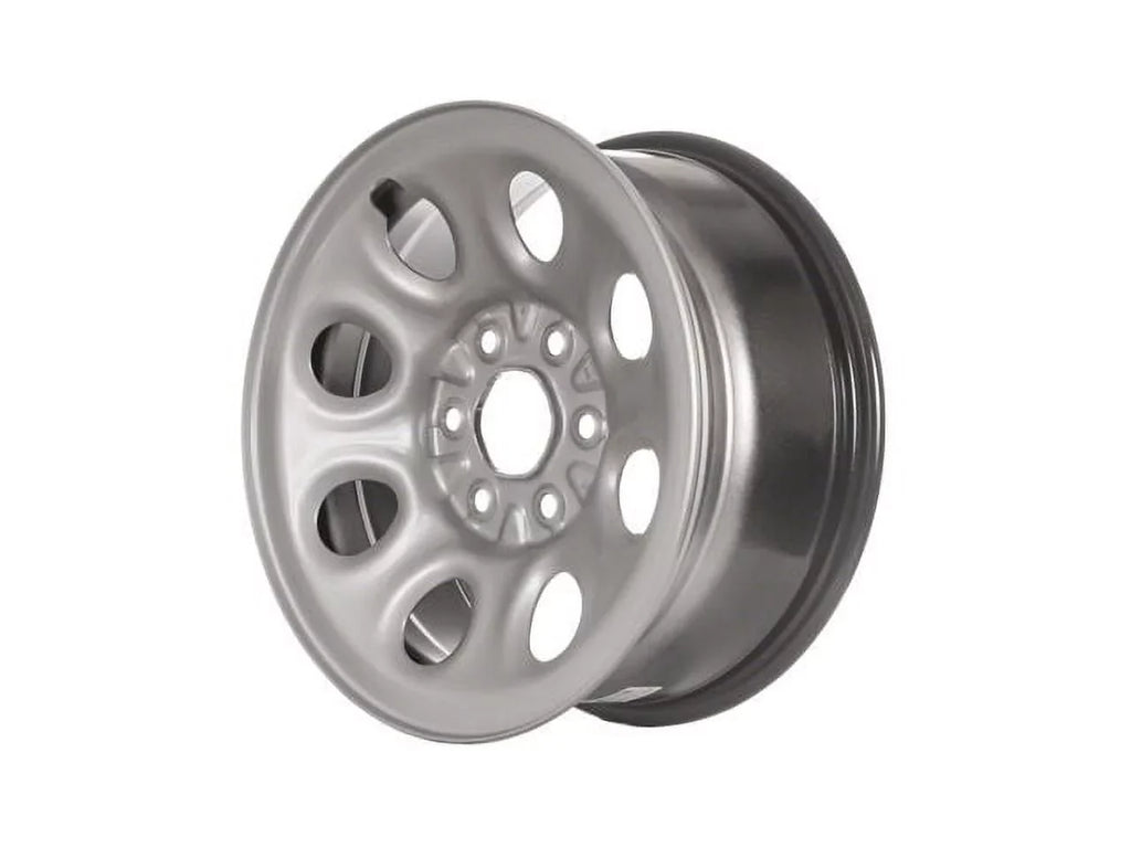 Stylish Steel Wheel - 17 x 7.5 Inch - 8 Hole - Silver - Compatible with 2009 - 2014 Chevy Express 1500 2010 2011 2012 2013