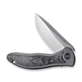 WE KNIFE Synergy2v2 Frame Lock 18046CF-1 Knife 20CV Stainless Carbon Fiber & Titanium Pocket Knives - Exclusive Design