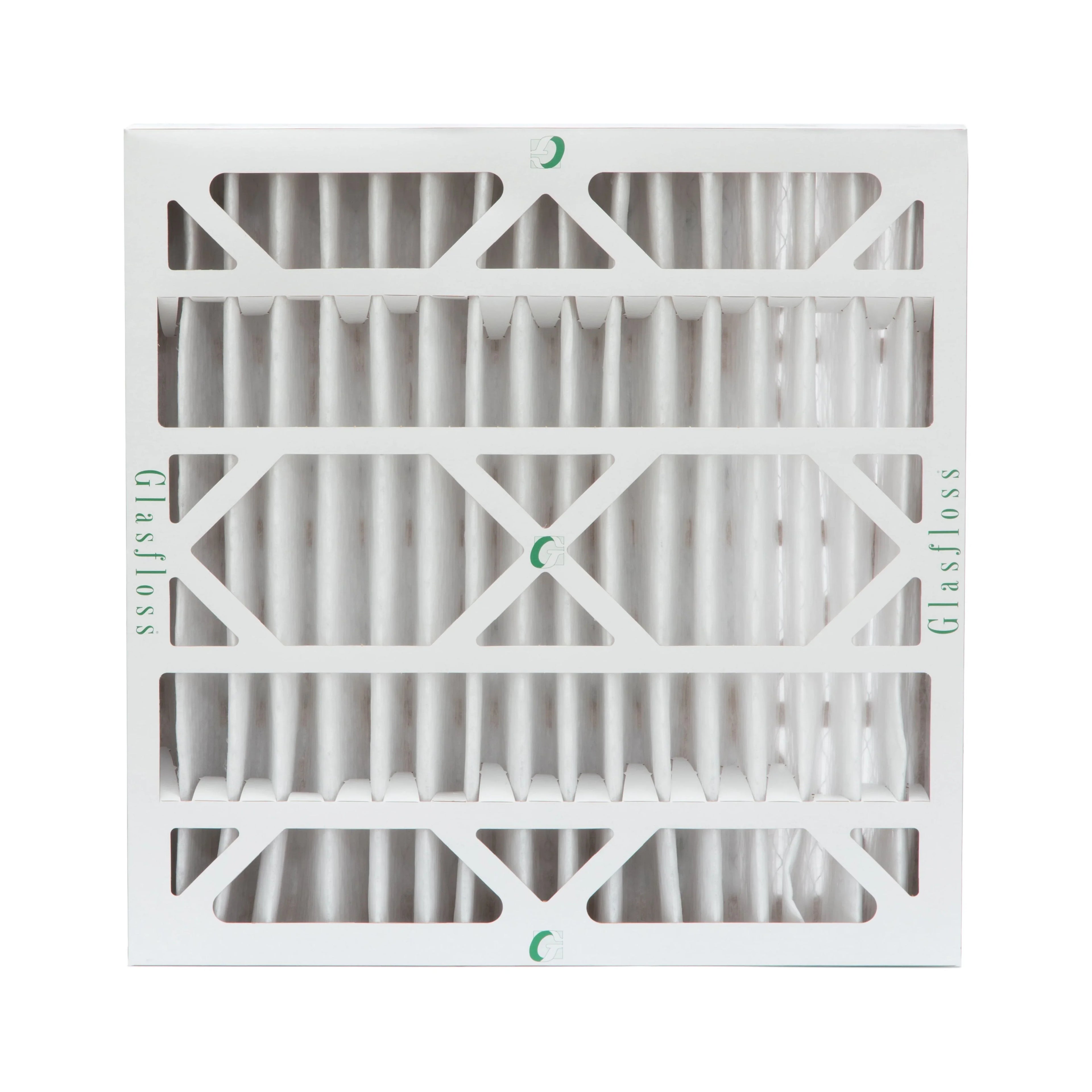 Stylish 6 Pack of 20x20x4 MERV 13 Pleated 4" Inch Air Filters by Glasfloss. Actual Size: 19-1/2 x 19-1/2 x 3-3/4