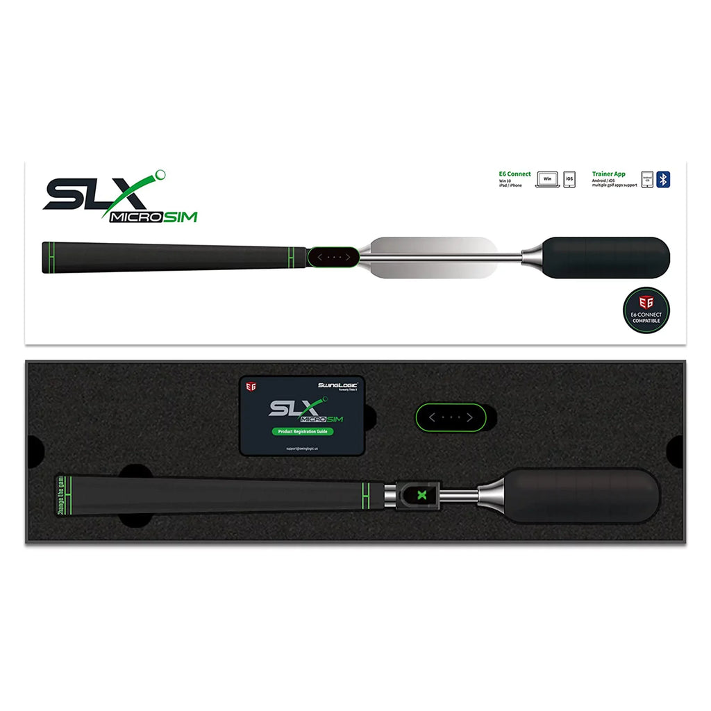 Stylish SwingLogic SLX MicroSim Indoor Golf Simulator with E6 Connect Compatibility