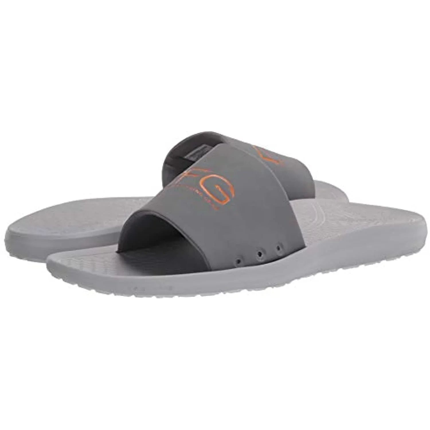 Columbia Men's Yachtrocker PFG Slide Sport Sandal, Ti Grey Steel/Lamp Orange, 9