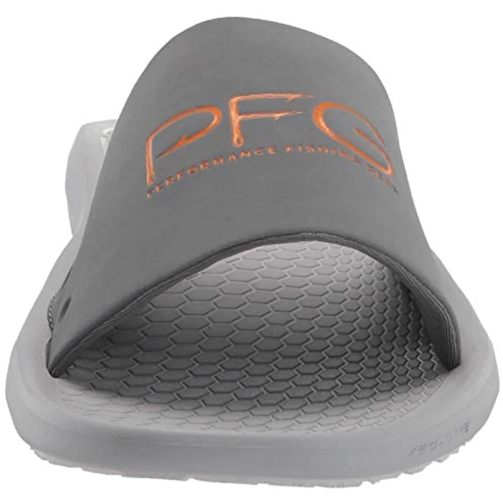 Columbia Men's Yachtrocker PFG Slide Sport Sandal, Ti Grey Steel/Lamp Orange, 9