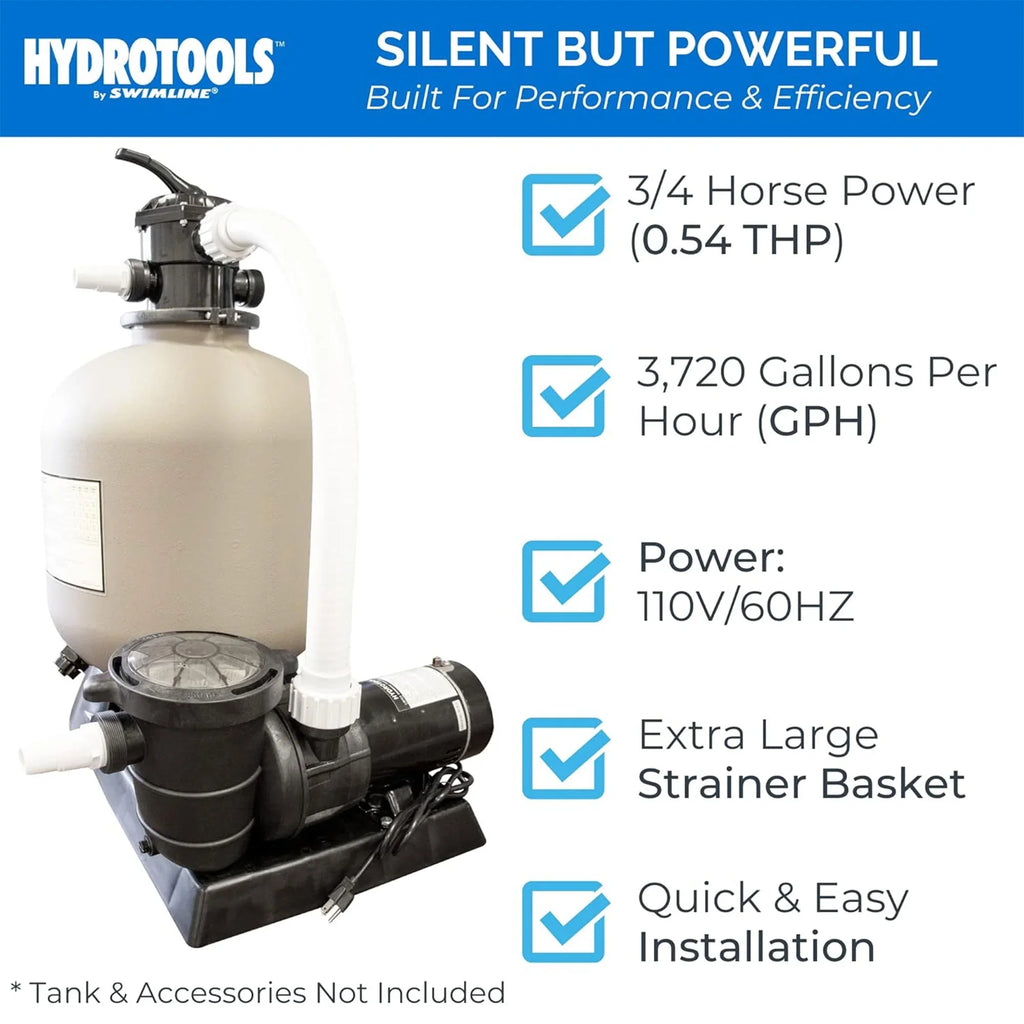 Stylish Swimline HydroTools Hydro Flo 0.75 Vertical Discharge Swimming Pool Pump