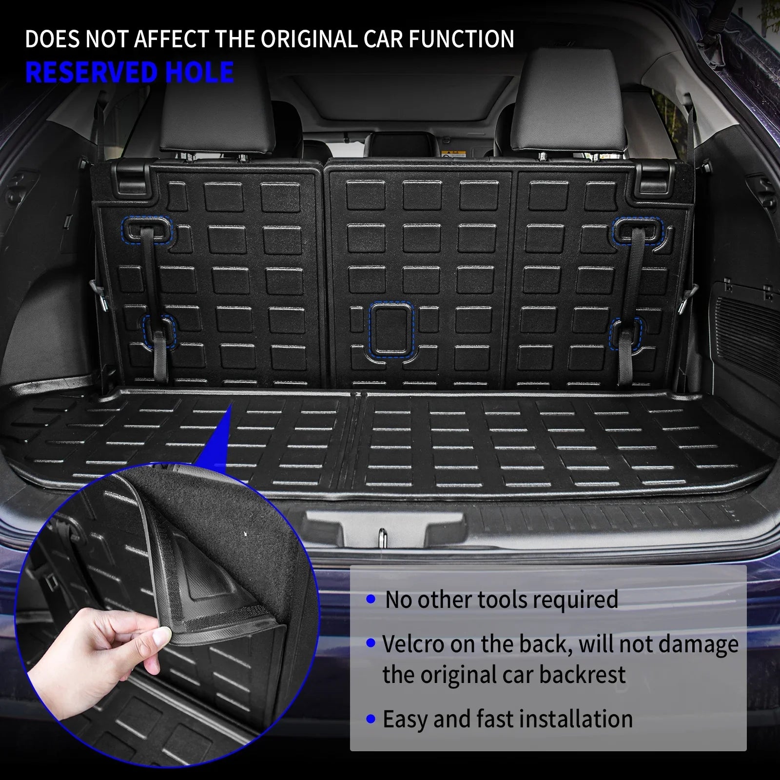 Fit 2020-2024 Toyota Highlander Trunk Mat Cargo Liner Trunk Liner 2023 7 Seats Highlander Accessories