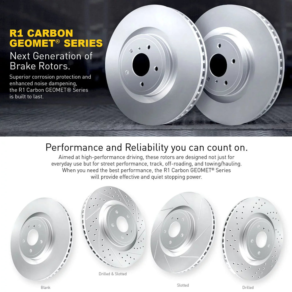 R1 Concepts Wdpn2 20013 R1 Concepts Brake Rotor Carbon Coated Fits select: 2016 ,2021-2022 JAGUAR XF - Exclusive Design