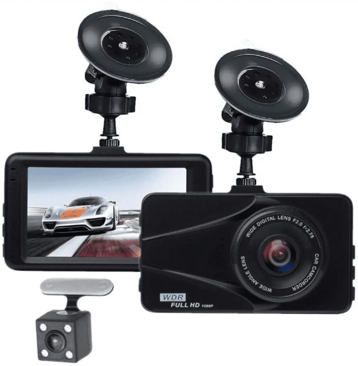 T670 Plus DVR Dash Cam For Ford Dual Travel Recorder Full HD 3" LCD Screen 170Â° Wide Angle, WDR, G-Sensor, Loop Recording Motion Detection Excellent Video Images - Exclusive Design