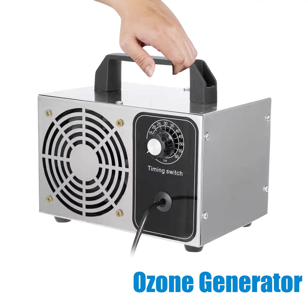 Stylish 28g/h Ozone Generator Machine - O3 Air Deodorizer for Home, Kitchen, Office, and Car Use