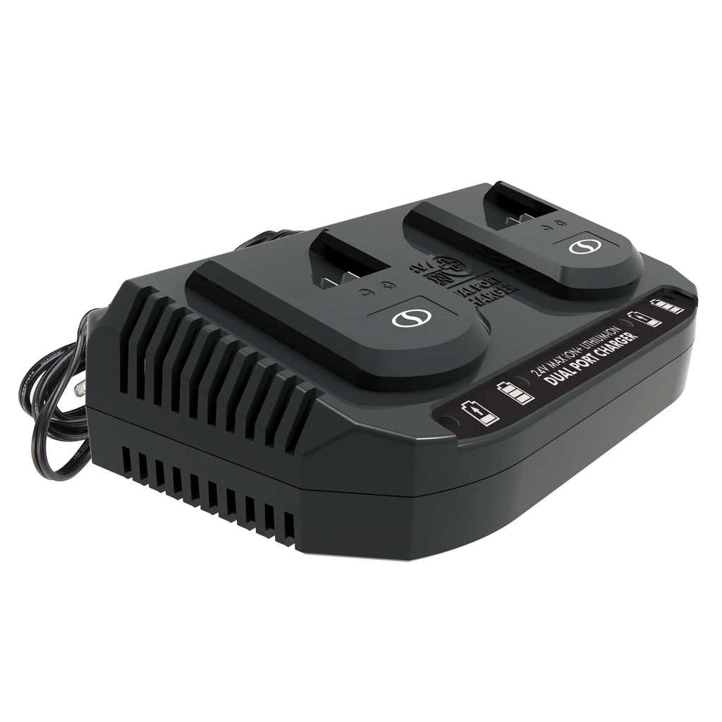 Stylish Snow Joe + Sun Joe Certified Authentic 24V Dual Port Quick Charge Docking Station