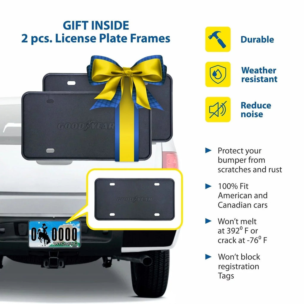 Goodyear Shatterproof Side Window Deflectors for Dodge RAM 2500 3500 2019-2024 Crew Cab, Tape-on Rain Guards, Window Visors, Vent Deflector, Vent Visor, Truck Accessories, 4pcs- GY003106LPv - Exclusive Design