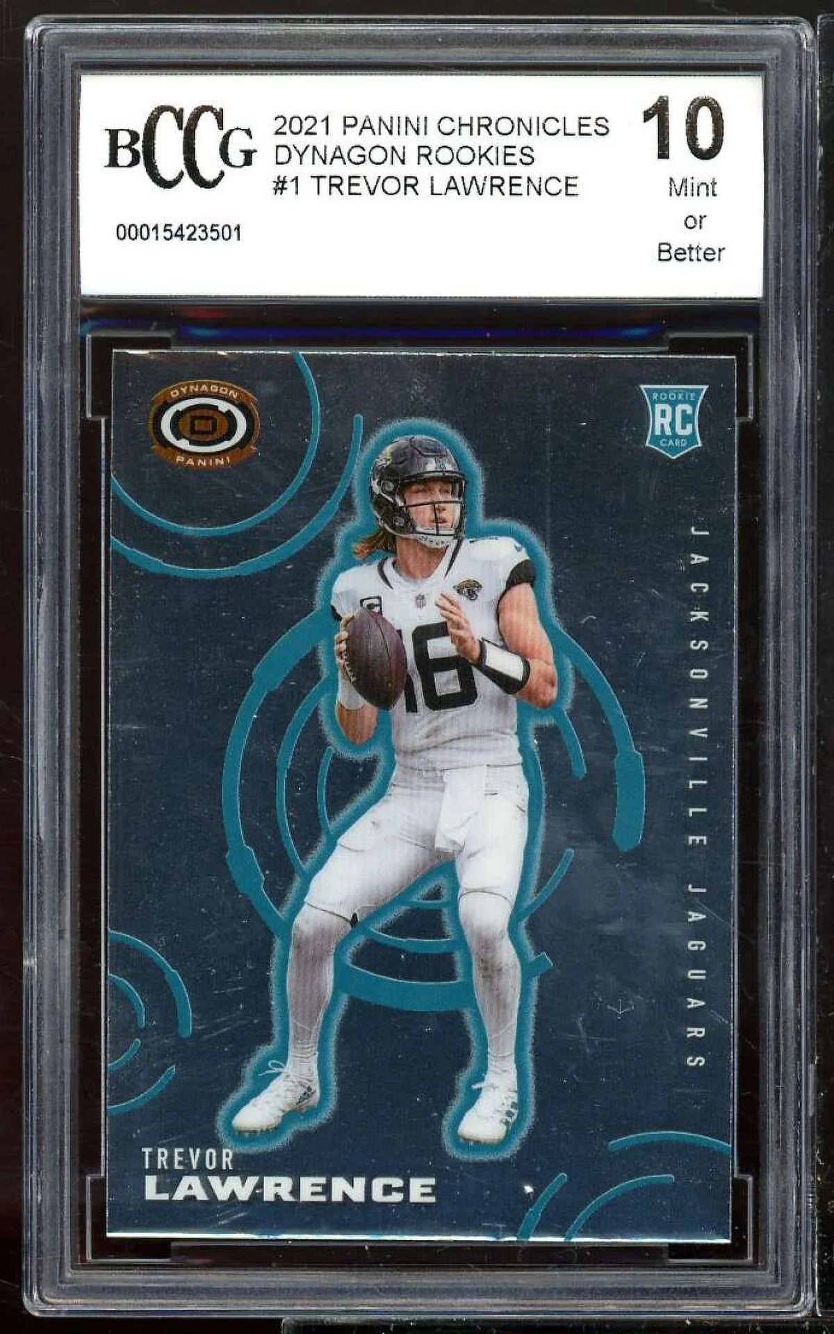 2021 Panini Chronicles Dynagon Rookies #1 Trevor Lawrence Card BCCG 10 Mint+ - Exclusive Design