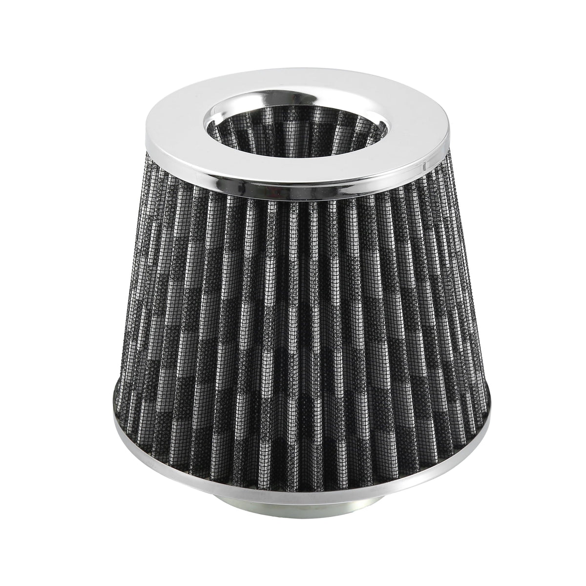 1pcs 2.5" 65mm Reducer Ring Inlet Cold Air Intake Cone Replacement Washable Clamp on Dry Air Filter Carbon Fiber Pattern - Exclusive Design