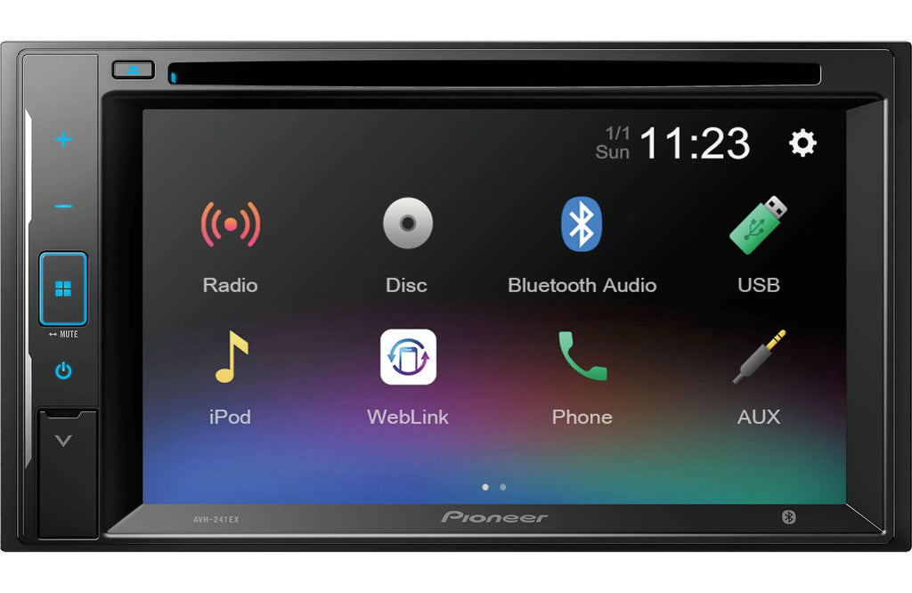 Pioneer AVH-241EX DVD Receiver with License Plate Backup Camera - Exclusive Design