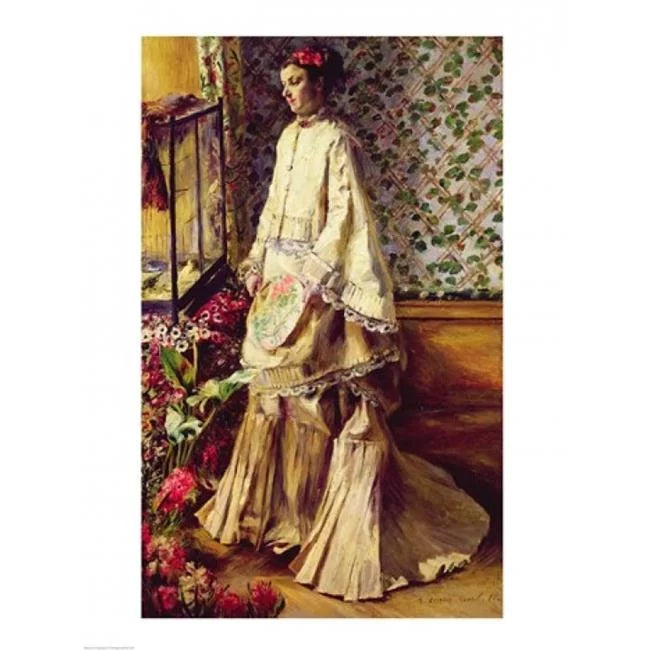 Stylish Portrait of Rapha 1871 Poster Print by Pierre-Auguste Renoir - 24 x 36 in. - Large