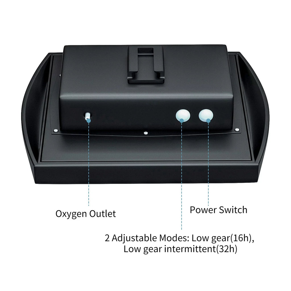 Htovila 2W -in Solar Pump with 8.2ft 2 Air Bubble Stones Fish Oxygenator Aquarium Aerator Air Pump Fishing Aerator for Garden Fish Pool Pond