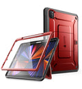 Stylish SUPCASE Unicorn Beetle Pro Series Case for iPad Pro 12.9 Inch (2021 / 2020), Support Apple Pencil Charging with Built-in Screen Protector Full-Body Rugged Kickstand Protective Case (Ruddy)