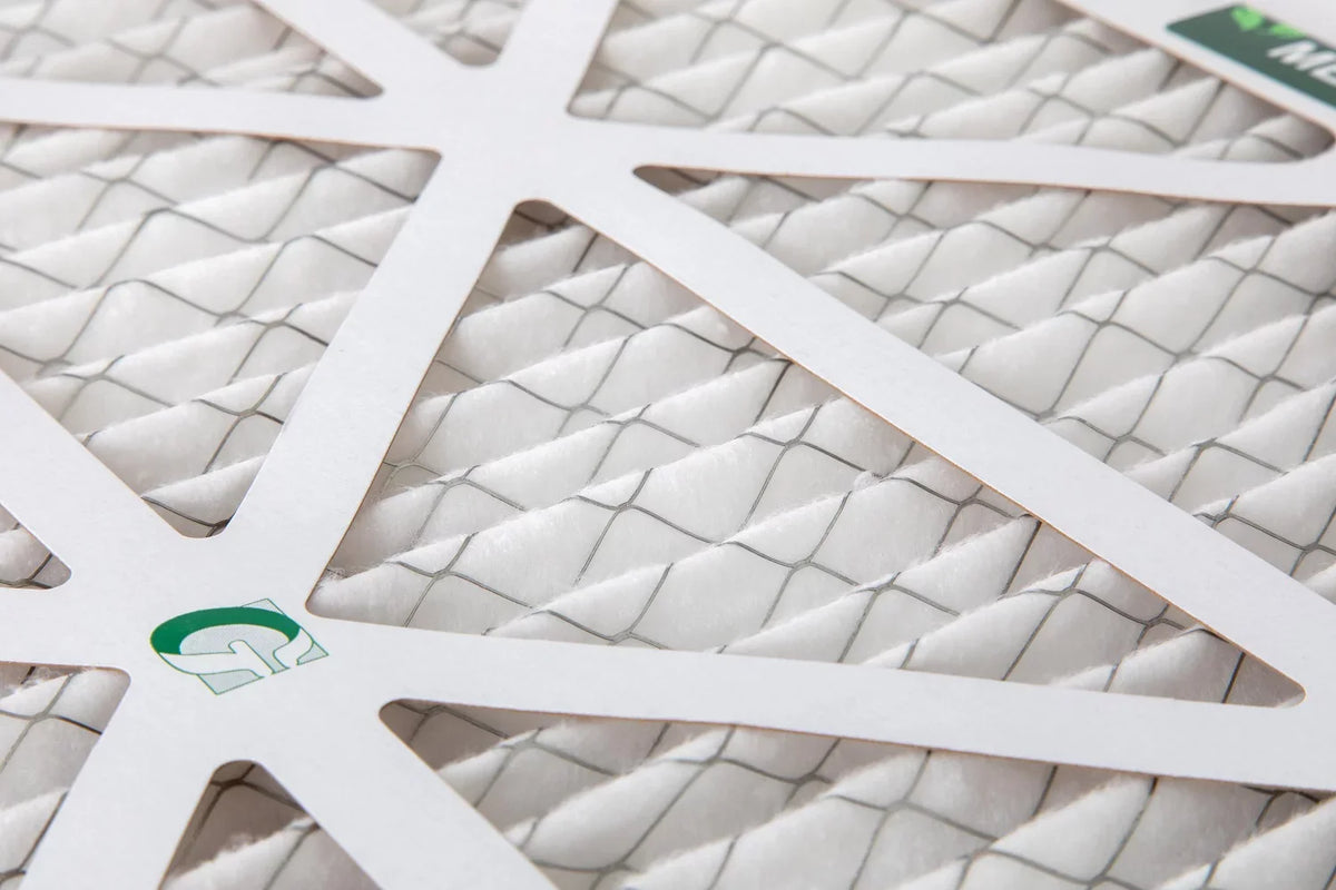 Stylish 6 Pack of 20x20x4 MERV 13 Pleated 4" Inch Air Filters by Glasfloss. Actual Size: 19-1/2 x 19-1/2 x 3-3/4