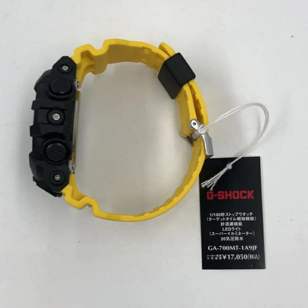 Stylish Pre-Owned CASIO G-SHOCK Watch GA-700MT-1A9JF Yellow Quartz G-Shock (Like New)