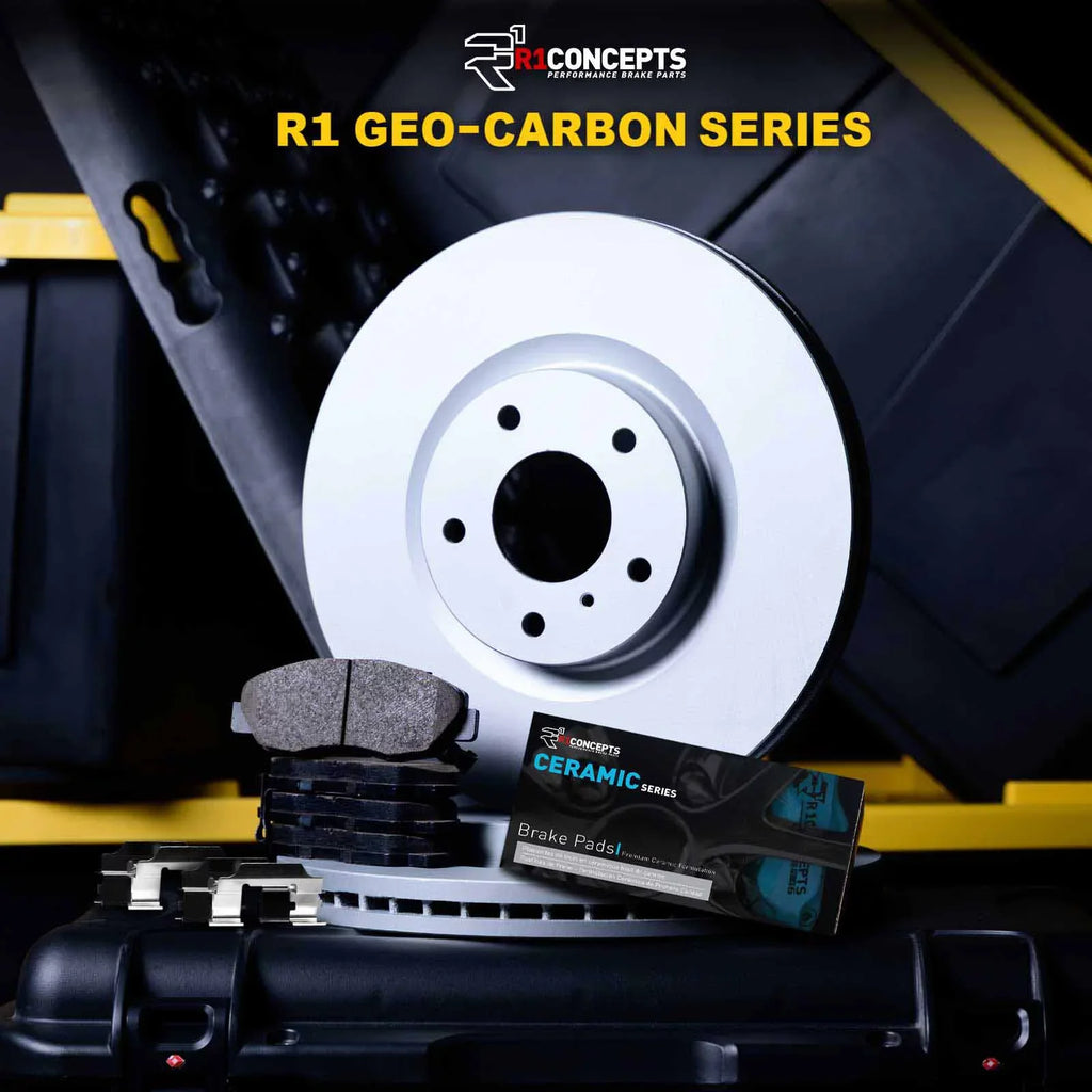 Stylish R1 Concepts Wdwh1 42031 R1 Concepts Brake Rotor Carbon Coated With Ceramic Pads Fits select: 2014-2022 JEEP CHEROKEE, 2015-2017 CHRYSLER 200