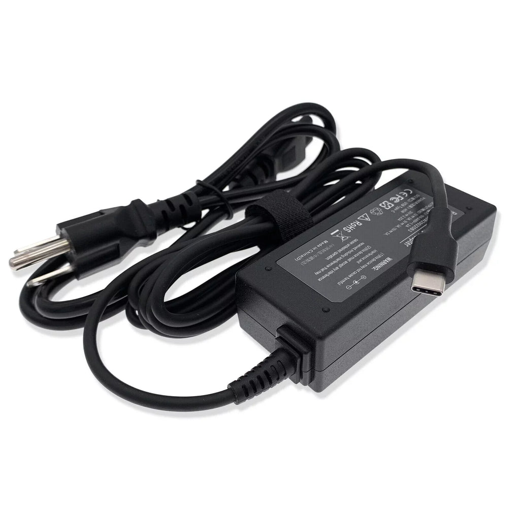 New 45W Type-C AC Adapter Charger For 100E 2nd Gen 81QB000AUS Chromebook - Exclusive Design