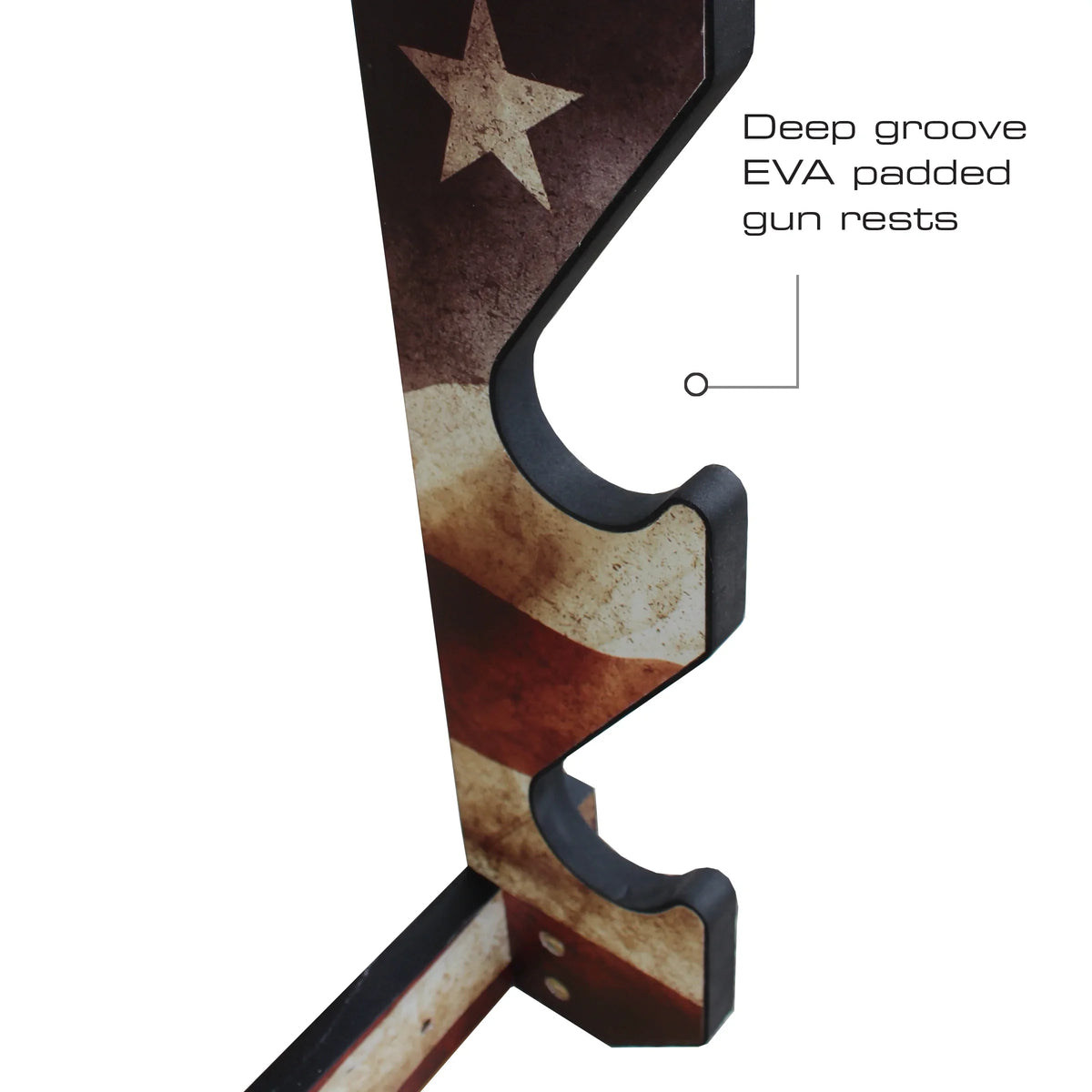 Stylish Rush Creek Creations Indoor 3 Rifle/Shotgun Wall Storage Display Rack Americana Finish - Convenient Easy Assembly