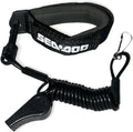 SEADOO DESS Key Replacement Repair Safety Lanyard Tether Cord With Whistle SEA DOO SEA-DOO Black - Exclusive Design