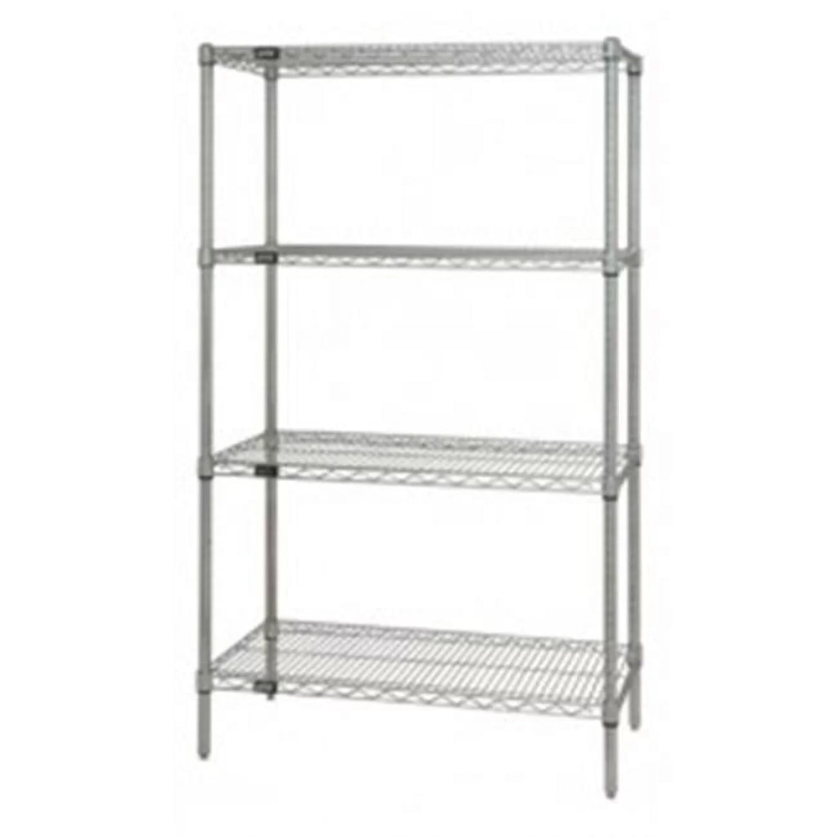 4-Shelf, Stainless Steel Wire Shelving Unit - 18 x 54 x 86 in. - Exclusive Design