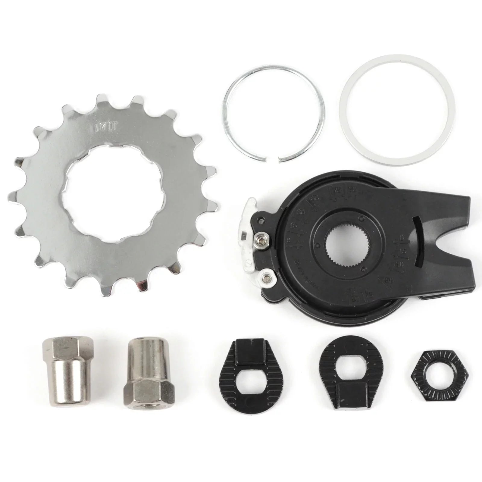 NuVinci N380 CVP Internal Gear Bicycle Rear Hub Silver 32h Rim Brake // New C8 - Exclusive Design