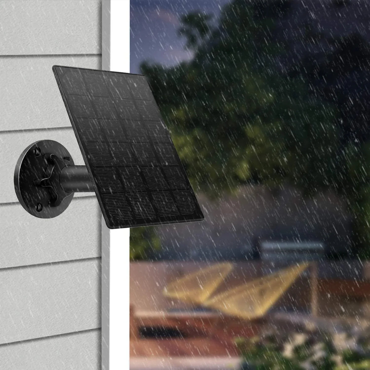 Solar Panel for Rechargeable y Outdoor Camera,Waterproof Solar Panel with 9.8ft USB Cable,