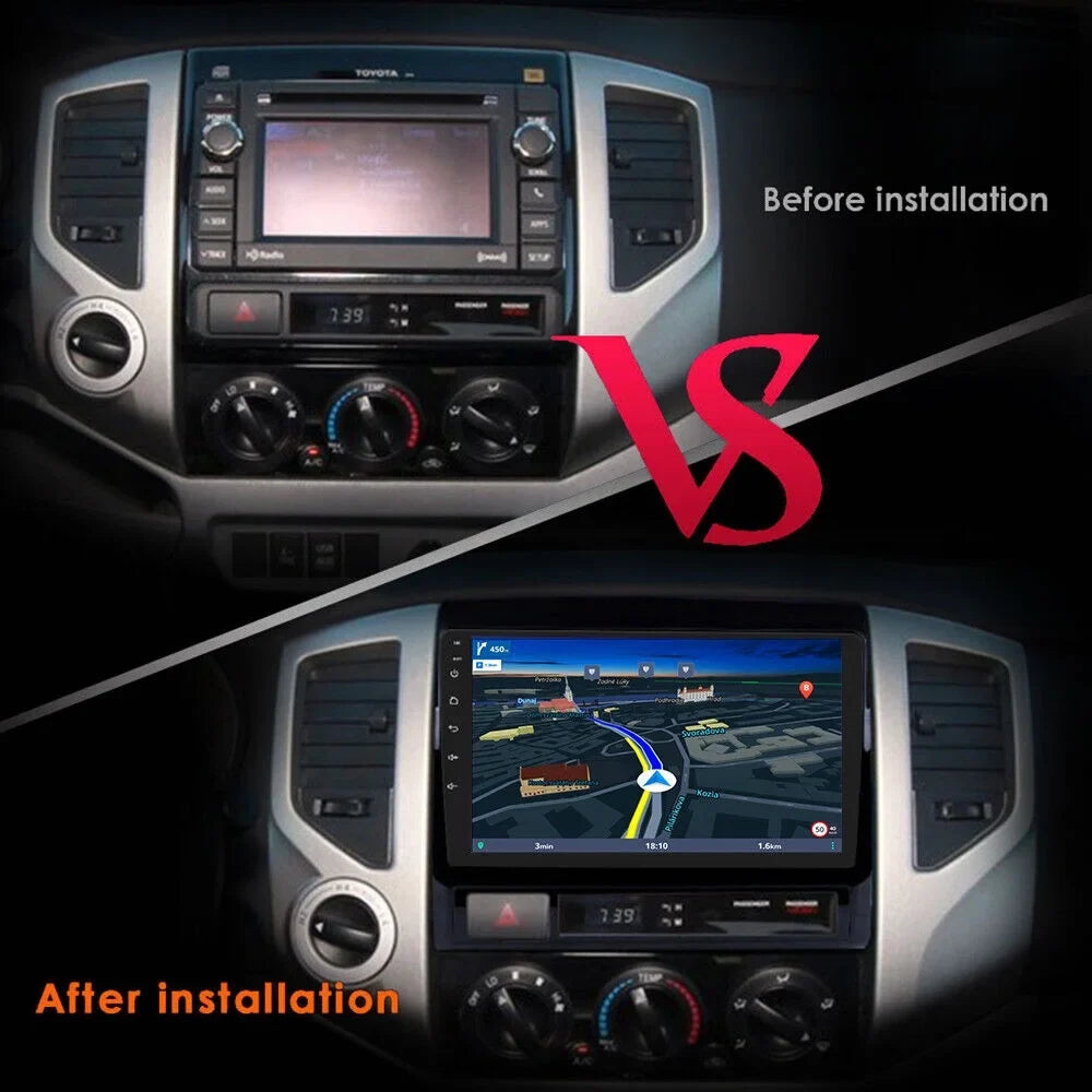 Stylish 9inch 1280*720 IPS Fit Toyota Tacoma 2005-2015 Android Octa 4+32GB Car Radio Stereo DSP Carplay GPS NAVI AM FM Weather