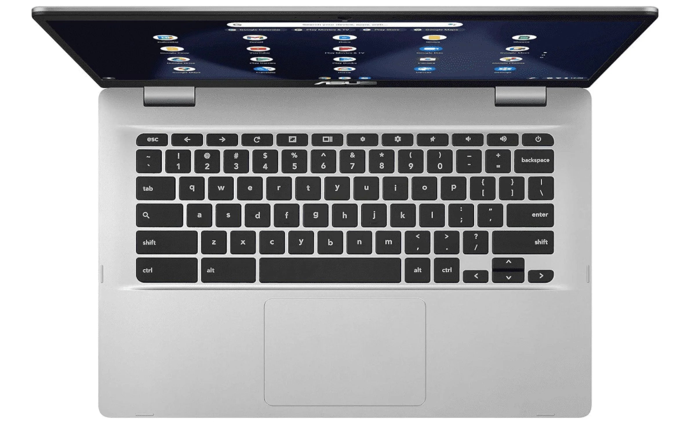Stylish (Renewed) C423NA Chromebook 14 14" FHD Laptop Computer, Celeron N3350 Processor, 8GB LPDDR4 RAM, 64GB eMMC, 802.11AC WiFi, Bluetooth, USB Type-C, Silver, Chrome OS