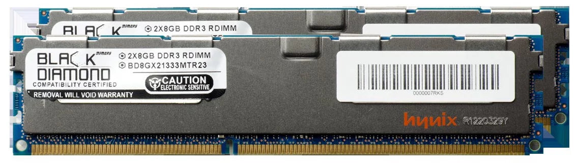 Stylish 16GB 2X8GB Memory RAM for SuperMicro SuperServer 5000 5016I-NTF DDR3 RDIMM 240pin PC3-10600 1333MHz Black Diamond Memory Module Upgrade