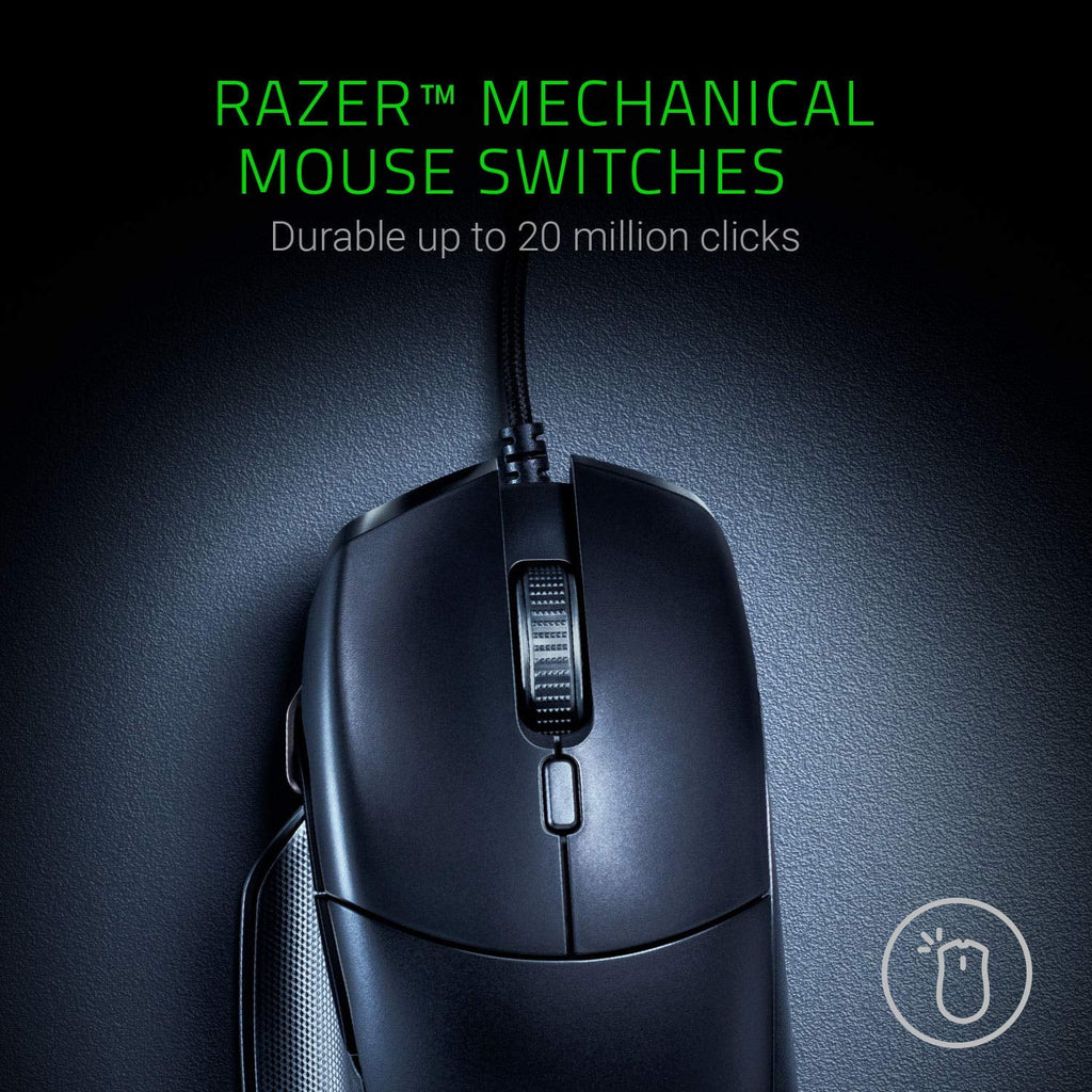Razer Basilisk Essential Gaming Mouse - [6400 DPI Optical Sensor][Chroma RGB Lighting][7 Programmable Buttons][Mechanical Switches] - Exclusive Design