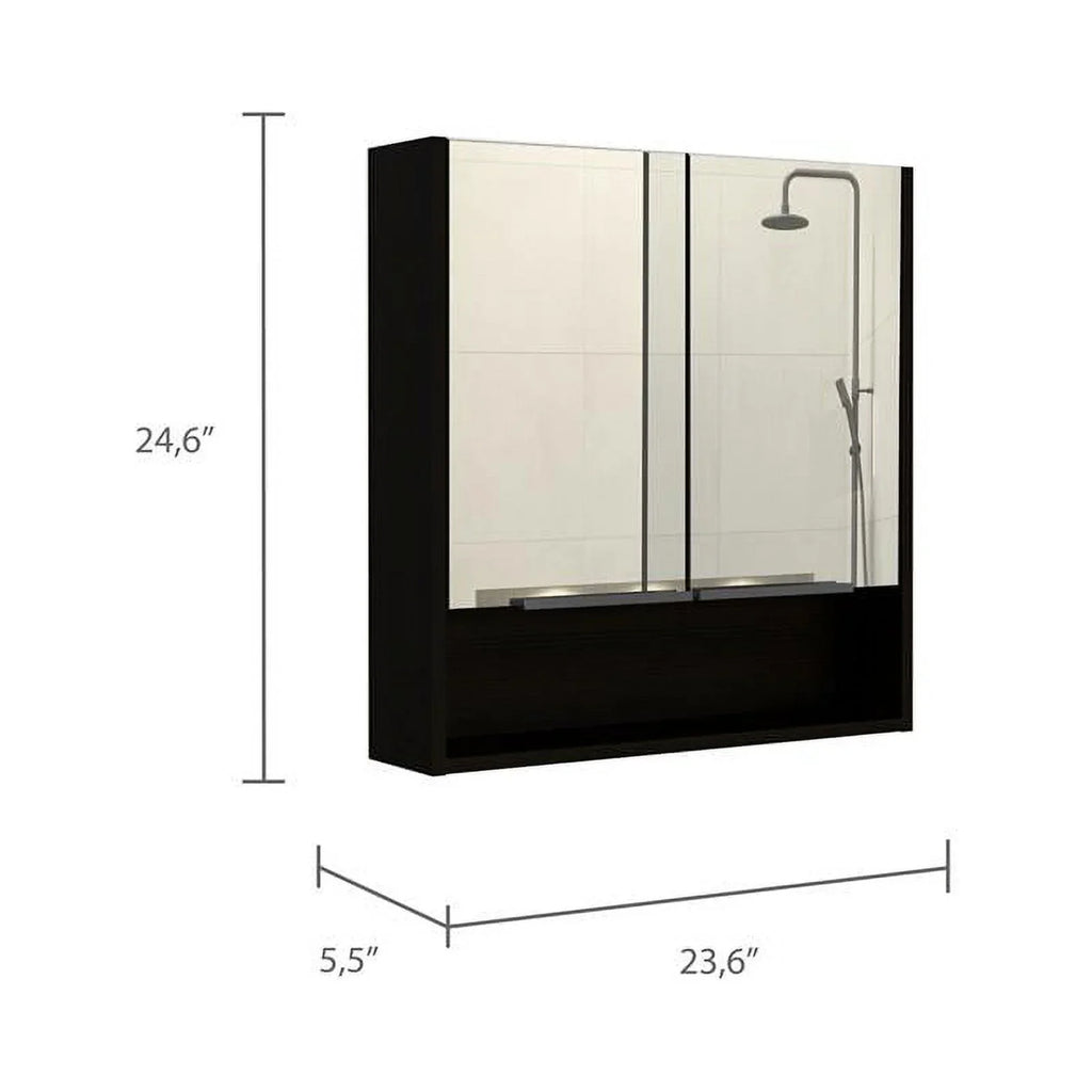 Home Square 2-Piece Set with Medicine Cabinet & 63" One Door Linen Cabinet - Exclusive Design