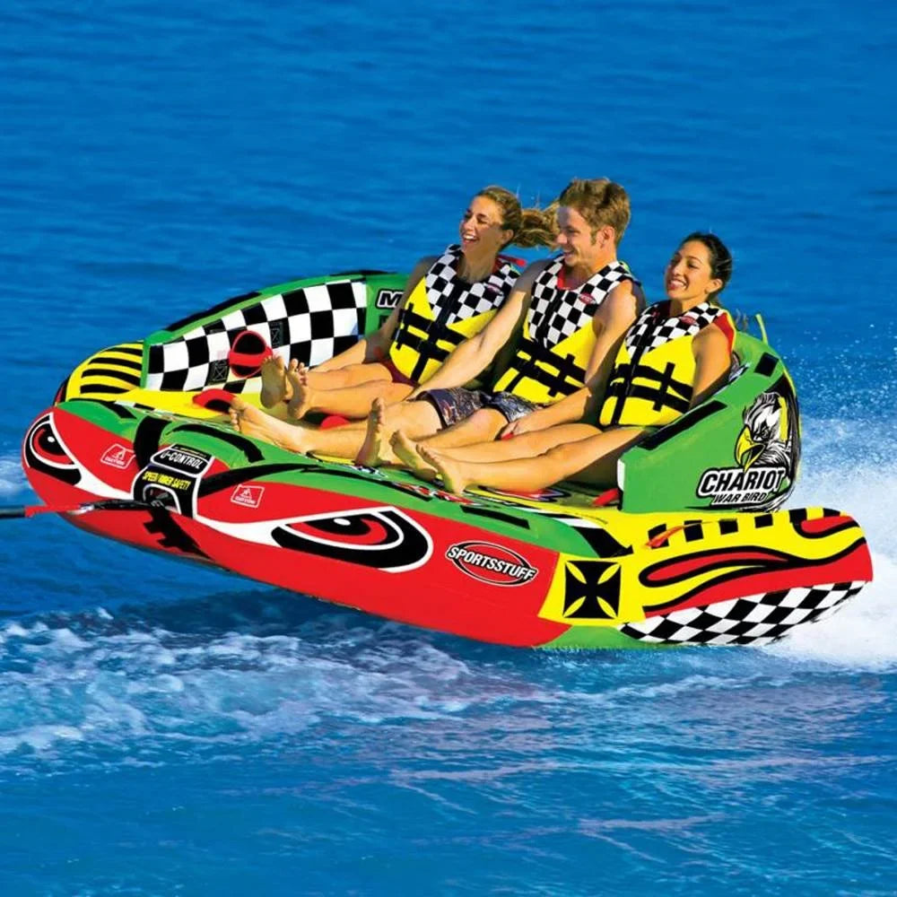 Airhead SPORTSSTUFF 53-1790 Chariot Warbird 3 Triple Rider Boat Towable Tube
