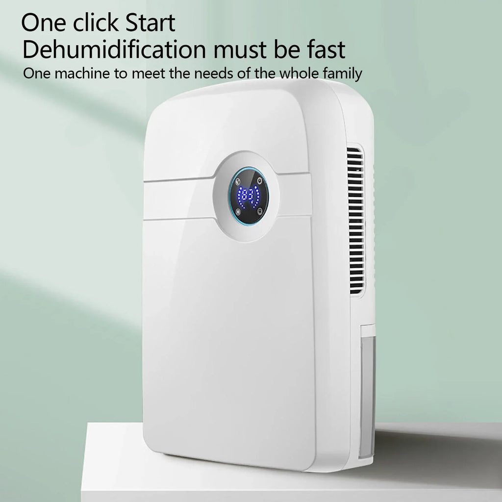 Stylish ZhdnBhnos Portable MIni Compact Dehumidifier Moisture Dryer w/ Drain Hose 2.5L Water Tank for Bedroom Caravan RV Garage