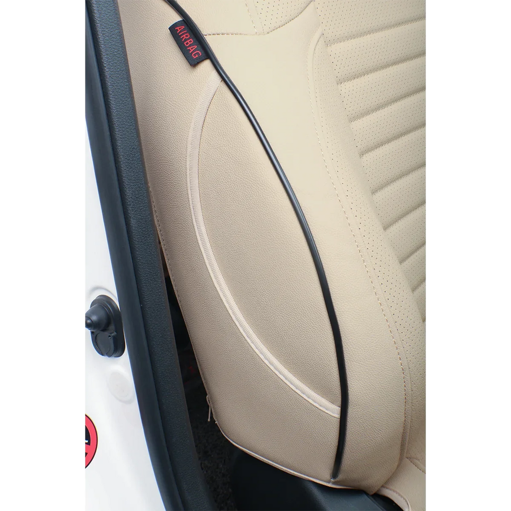 EKR Custom Fit Accord Car Seat Covers for Honda Accord 2010 2011 2012 - Full Set Leatherette(Beige)