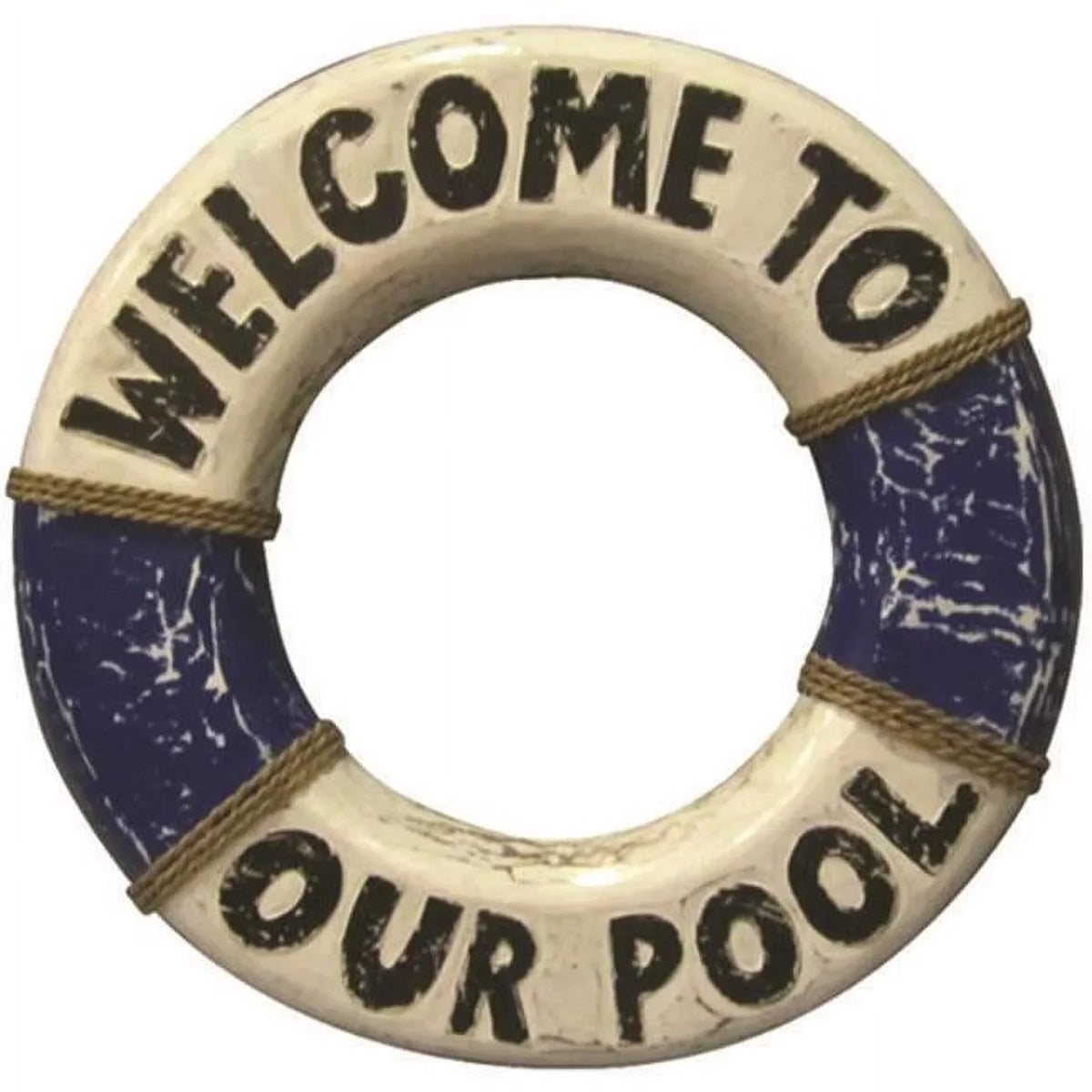 Stylish Outdoor Decor Welcome to Our Pool Life Ring