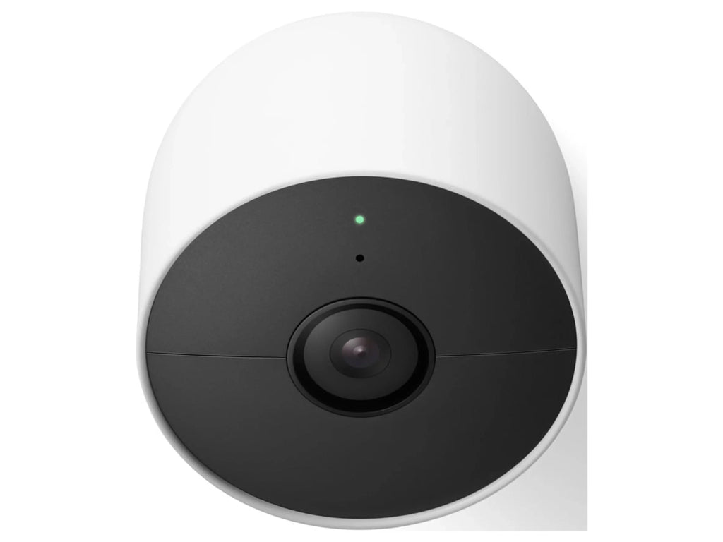 Stylish Nest Camera (outdoor or indoor, battery) 1pk White