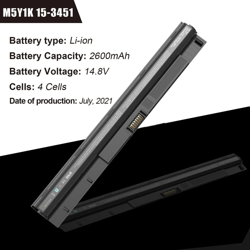 Stylish 40WH M5Y1K 2 Batteries 14.8V for Inspiron 14 15 17 5000 3000 Series US