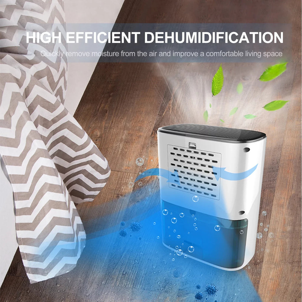 Efficient Dehumidifier for Home Basements Auto off Protection, 215 Sq. Ft Coverage