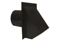 Master Flow WVA4BL Round Wall Vent, 4", Black, Each