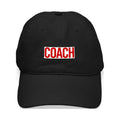 Stylish CafePress - Coach (Red) Black Cap - Printed Adjustable Cotton Canvas Black Baseball Hat