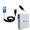 Stylish Gomadic High Capacity Rechargeable External Battery Pack suitable for the Samsung Galaxy S4 Mini - Portable Charger with TipExchange Technology