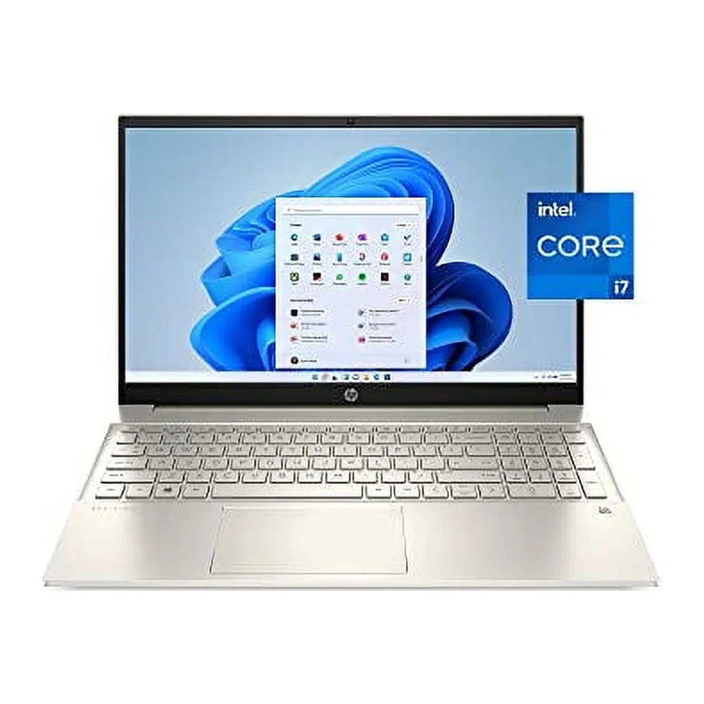 2022 Pavilion 15.6" FHD Touchscreen Laptop 11th Gen i7-1165G7 16GB DDR4 512GB NVMe SSD Iris Xe Graphics HDMI USB-C WiFi-6 Bluetooth Backlit Keyboard Windows 10 Home w/ RATZK 32GB USB - Exclusive Design